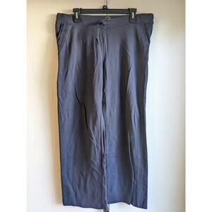 Central Park Women's Navy Mid Rise Lace Closer Comfort Sweat Pant size L
